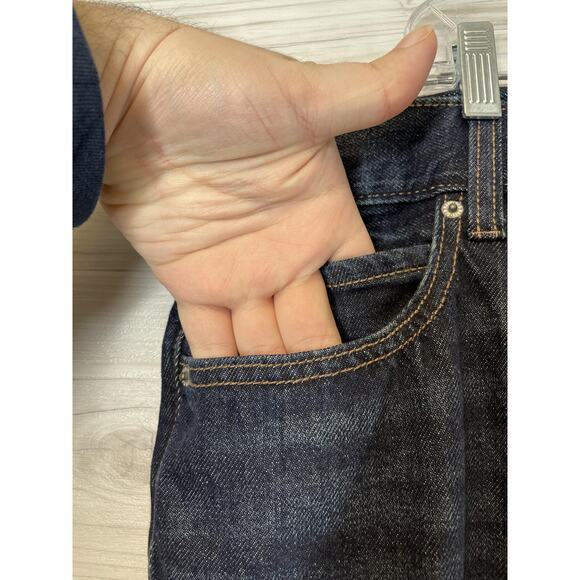 Old Navy Jeans Womens 20 Blue Denim High-Rise Slouchy Straight Button Fly Plus - Picture 3 of 13